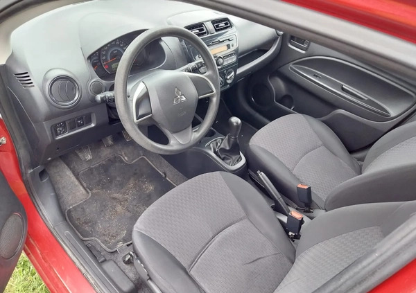 Mitsubishi Space Star cena 24600 przebieg: 140000, rok produkcji 2017 z Wągrowiec małe 37